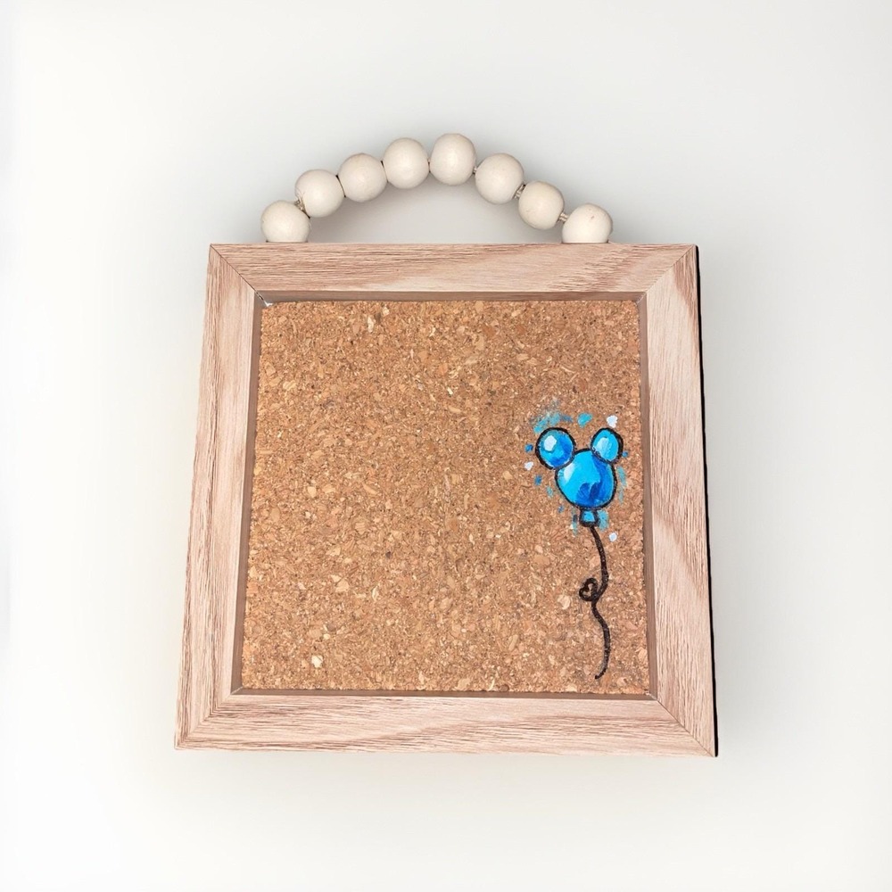 Disney Balloon Hand Painted Hanging Pin‎ Board Disney Cork Board Disney Magic